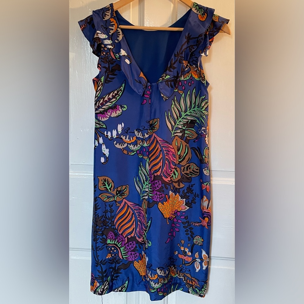 J Crew silk ruffled sheath dress, size 4 - Picture 7 of 7